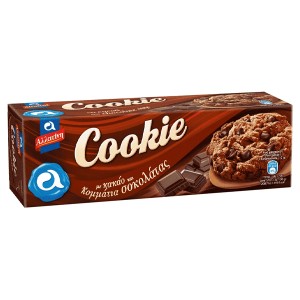 ΑΛΛΑΤΙΝΗ COOKIE 175gr. (ΜΕ ΚΑΚΑΟ & ΚΟΜΜΑΤΑΚΙΑ ΣΟΚΟΛΑΤΑΣ)