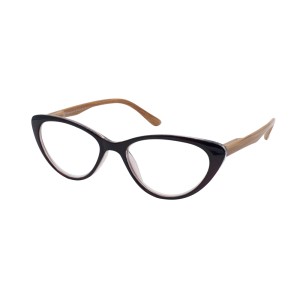 Eyelead Γυαλιά Οράσεως Πρεσβυωπίας E206 Μπορντώ Πεταλούδα με Ξύλινους Βραχίονες, +1.00