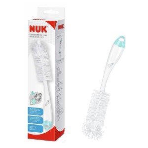 Nuk Βούρτσα Μπιμπερό 2 σε 1, 1τμχ