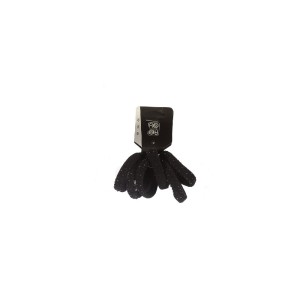 Ro accessories Λάστιχο μαλλιών 3 cm σετ 6 τμχ Μαύρα Στρας