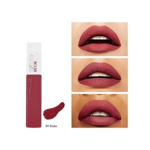 Maybelline Superstay Matte Ink Liquid Lipstick Ματ Κραγιόν 80 Ruler, 5ml