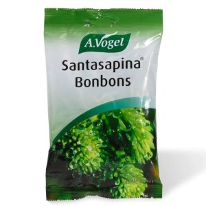 A. Vogel Santasapina Bonbons Γεμιστές Καραμέλες με Φρέσκο Άγριο Έλατο για Πονόλαιμο, Βήχα & Βραχνάδα, 100gr