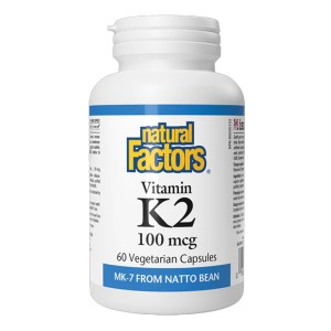 Natural Factors Vitamin K2 100 μg, 60 φυτικές κάψουλες
