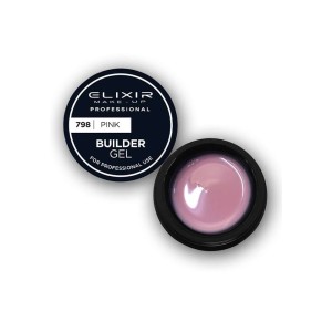 Elixir Make-Up Professional Builder Gel 798 Pink, 15gr