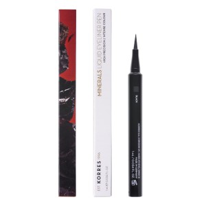 Korres Minerals Υγρό Μολύβι Eyeliner 01 Μαύρο, 1ml