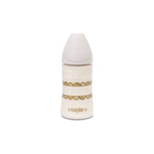 Suavinex Couture Μπιμπερό με Φυσιολογική Θηλή Σιλικόνης 270ml Άσπρο
