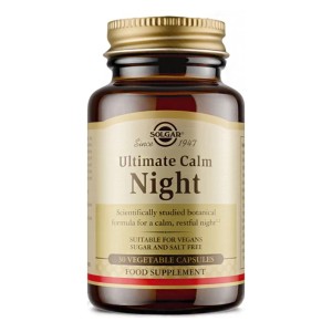 Solgar Ultimate Calm Night Συμπλήρωμα Διατροφής Με Βαλεριάνα Για Εύκολο & Γρήγορο Ύπνο, 30 Φυτικές Κάψουλες