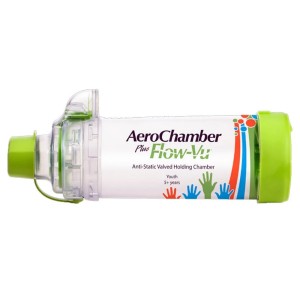 Trudell Aerochamber Plus Flow-Vu Anti-Static Αεροθάλαμος Εισπνοών 5 Ετών+, 1 τμχ