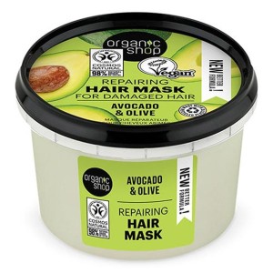 Natura Siberica Organic Shop Honey Avocado Μάσκα Μαλλιών για Γρήγορη Επανόρθωση, 250ml