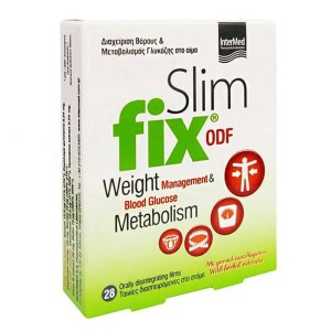 Intermed Slim Fix ODF Συμπλήρωμα Διατροφής για Ενίσχυση του Μεταβολισμού σε Διασπειρόμενες Ταινίες, 28τμχ