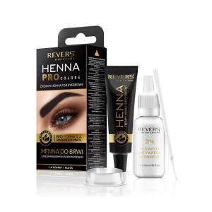 Revers Henna Pro Φρυδιών Μαύρο, 15ml