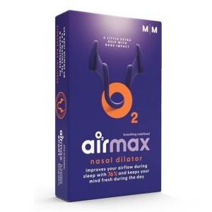 Airmax O2 Nasal Dilator Classic Medium Ρινικός Διαστολέας για Ευκολότερη Αναπνοή, 2τμχ