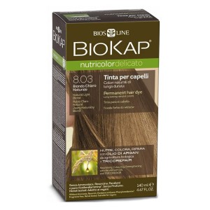 Biokap Nutricolor Delicato Βαφή Μαλλιών No 8.03 Φυσικό Ξανθό Ανοιχτό, 140ml