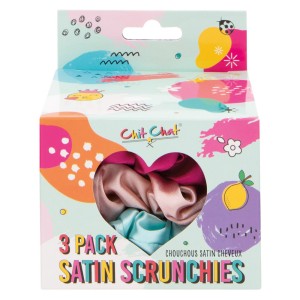 Chit Chat Σετ Σατέν Λαστιχάκια Μαλλιών 3 Pack Satin Scrunchies, 3τμχ