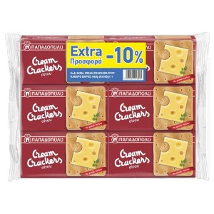 ΠΑΠΑΔΟΠΟΥΛΟΥ CREAM CRACKERS (6x140gr.) - (ΣΙΤΟΥ) (-10%)