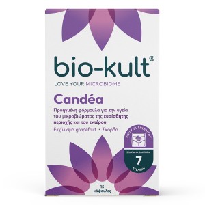 Bio-Kult Candea Προηγμένη Φόρμουλα Προβιοτικών για την Ενίσχυση της Άμυνας του Οργανισμού κατά της Ανάπτυξης της Candida, 15caps