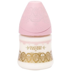 Suavinex Couture Μπιμπερό με Φυσιολογική Θηλή Σιλικόνης 150ml Άσπρο