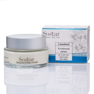 Sostar Cannabidiol Moisturizing Cream Ενυδατική Κρέμα Προσώπου, 50ml
