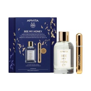 Apivita Promo Bee My Honey Eau De Toilette, 100ml & Δώρο Επαναγεμιζόμενο Σπρέι Αρώματος, 8ml