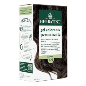 Herbatint Gel Μόνιμης Βαφής Μαλλιών 4N Καστανό, 170ml