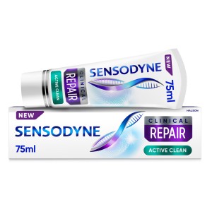 Sensodyne Clinical Repair Active Clean, Οδοντόκρεμα για Αναδόμηση των Ευαίσθητων δοντιών, 75ml