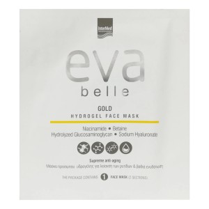 Ιntermed Eva Belle Gold Hydrogel Lip Mask, 1ζευγάρι