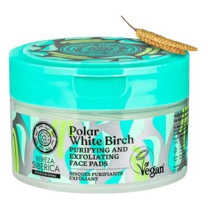 Natura Siberica Polar White Birch Purifying & Exfoliating Face Pads Απολεπιστικά Επιθέματα Προσώπου, 20τμχ
