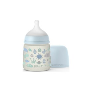  Suavinex Memory Θηλή Σιλικόνης 0-3m Blue 150ml
