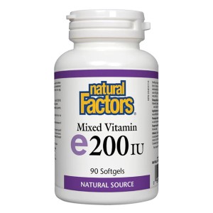 Natural Factors  Mixed Vitamin e200 IU, 90 μαλακές κάψουλες