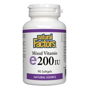 Natural Factors  Mixed Vitamin e200 IU, 90 μαλακές κάψουλες