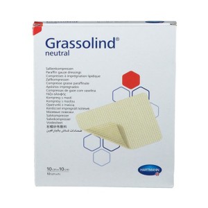 Hartmann Grassolind Επιθέματα Πλέγματος με Αλοιφή 10x10cm, 10 τεμάχια