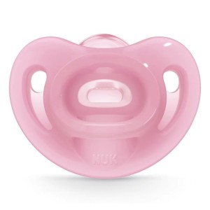 Nuk Sensitive Πιπίλα 100% Μαλακής Σιλικόνης 0-6m Μωβ, 1τμχ