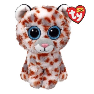 TY Beanie Boos Coco Χνουδωτή Λεοπάρδαλη Λευκή Με Βούλες 15εκ, 1τμχ