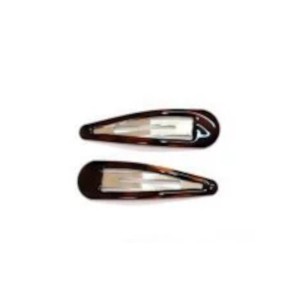 Ro-Ro Accessories Κλικ Κλακ Μαλλιών Καφέ Epoxy 7cm 12-0014 σετ, 2τμχ