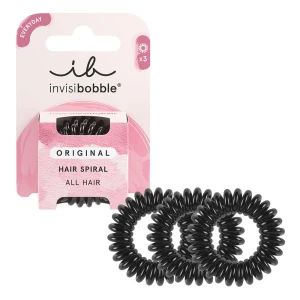 Invisibobble Original True Black Λαστιχάκι Μαλλιών, 3τμχ