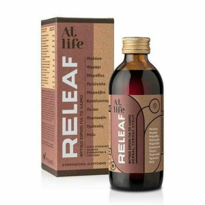 AtLife Releaf Herbal Throat Syrop Σιρόπι για τον Βήχα με Θυμάρι-Μάραθο, 150ml