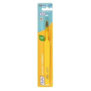 TePe Colour Compact Οδοντόβουρτσα Extra Μαλακή Κίτρινη, 1τμχ