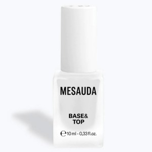 Mesauda Base & Top Coat Βάση & Top για Απλό βερνίκι Νυχιών, 10ml