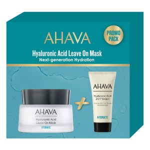 Ahava Promo Hyaluronic Acid 24/7 Σετ Περιποίησης για Ενυδάτωση με Κρέμα Προσώπου 15ml & Μάσκα Προσώπου 50ml, 1σετ