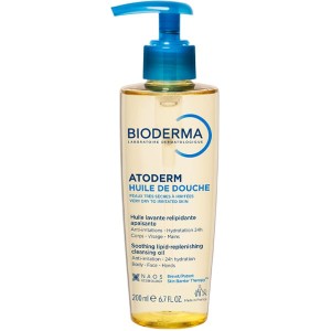 Bioderma Atoderm Huile de douche Απαλό ελαιώδες αφρόλουτρο κατά των ερεθισμών για το ευαίσθητο ξηρό προς ατοπικό δέρμα 200ml