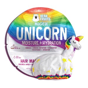 Bear Fruits Magical Unicorn Μάσκα Μαλλιών για Φυσική Ενυδάτωση, 20ml & Σκουφάκι Μονόκερος, 1τμχ