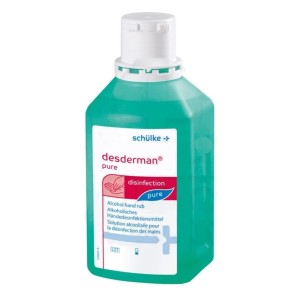 Schulke Desderman Pure Αλκοολικό Διάλυμα για την Υγιεινή & Χειρουργική Απολύμανση των Χεριών, 500ml