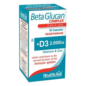 Health Aid BetaGlucan Complex Συμπλήρωμα Διατροφής για Ενίσχυση του Ανοσοποιητικού, 30veg. caps