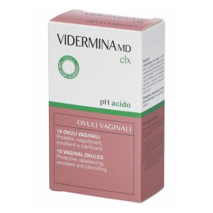 Epsilon Health Vidermina CLX Κολπικά Υπόθετα με Ισχυρή Αντιμικροβιακή Δράση, 10τμχ