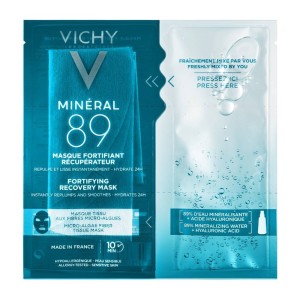 Vichy Mineral 89 Instant Recovery Mask Μάσκα Ενδυνάμωσης & Επανόρθωσης Με Ιαματικό Μεταλλικό Νερό & Υαλουρονικό Οξύ, 29g