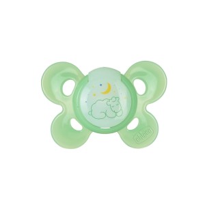 Chicco Physio Comfort Active Silicone Πιπίλα Σιλικόνης Πράσινη 4m+, 1τμχ