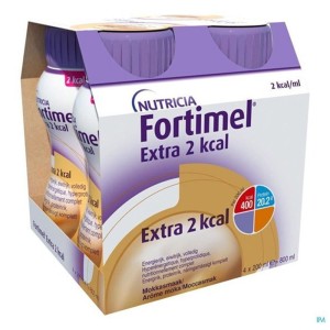 Nutricia Fortimel Extra 2 Kcal Πόσιμο Θρεπτικό Συμπλήρωμα Υψηλής Ενέργειας Με Γεύση Μόκα, 800ml