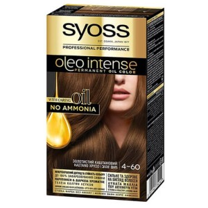 SYOSS ΒΑΦΗ ΜΑΛΛΙΩΝ OLEO - (Ν4-60) (ΚΑΣΤΑΝΟ ΧΡΥΣΟ)