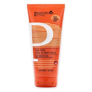 Panthenol Extra Sun Care Face & Body Milk Αντηλιακό Γαλάκτωμα για Πρόσωπο & Σώμα με Άρωμα Καρύδας SPF30 , 100ml