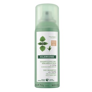 Klorane Dry Shampoo με Τσουκνίδα για Λιπαρά Μαλλιά Καστανά/Μαύρα Μαλλιά, 50ml